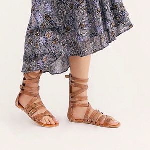 BED|STÜ Seneca Gladiator Sandal, Rustic Tan, Sz. 8